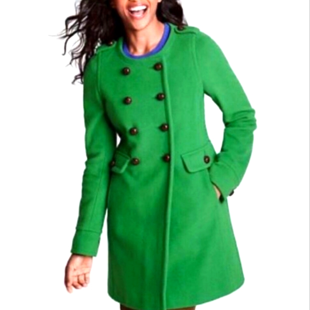 Women's Land's End wool dress coat